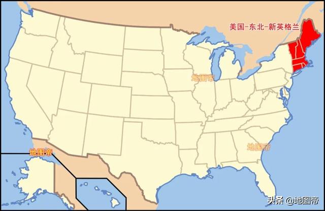 美国也有个东北地区，有六个州，面积有多大？